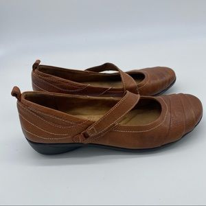 Naturalizer Holland Brown Leather Mary Jane Slip on Women’s size 8.5 m